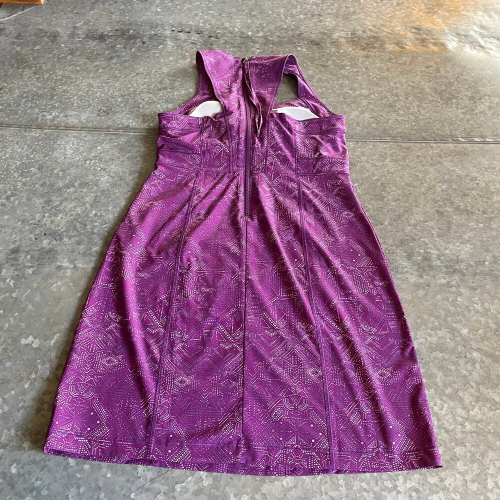 Title Nine Magenta Geometric A-Line Dress - Picture 7 of 12